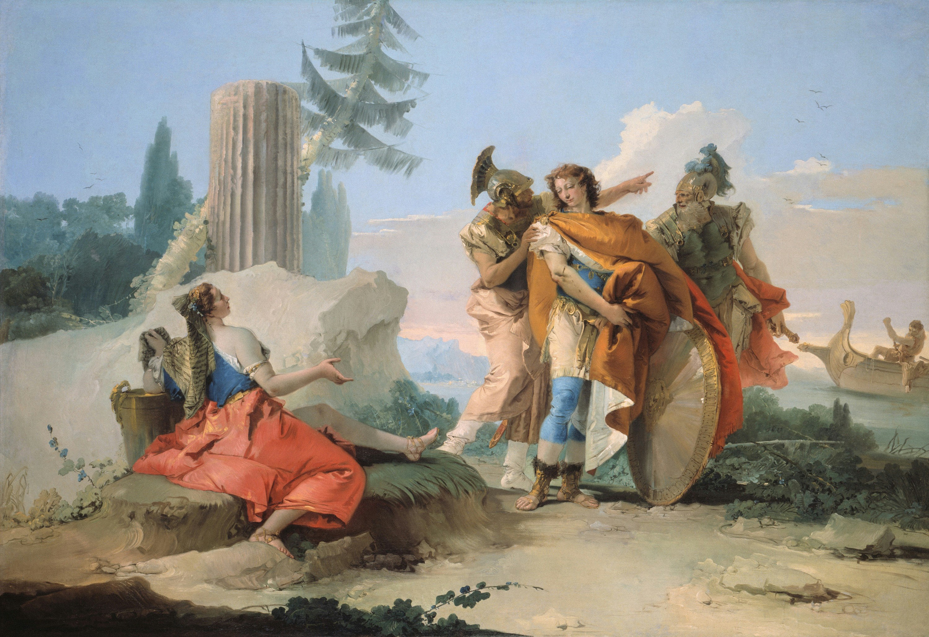 Artist Giambattista Tiepolo Title Armida Abandoned by Rinaldo Place Italy (Artist's nationality:) Date 1742–1745 Medium Oil on canvas