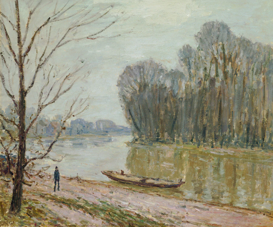 The Loire, oil by Alfred Sisley, 1896