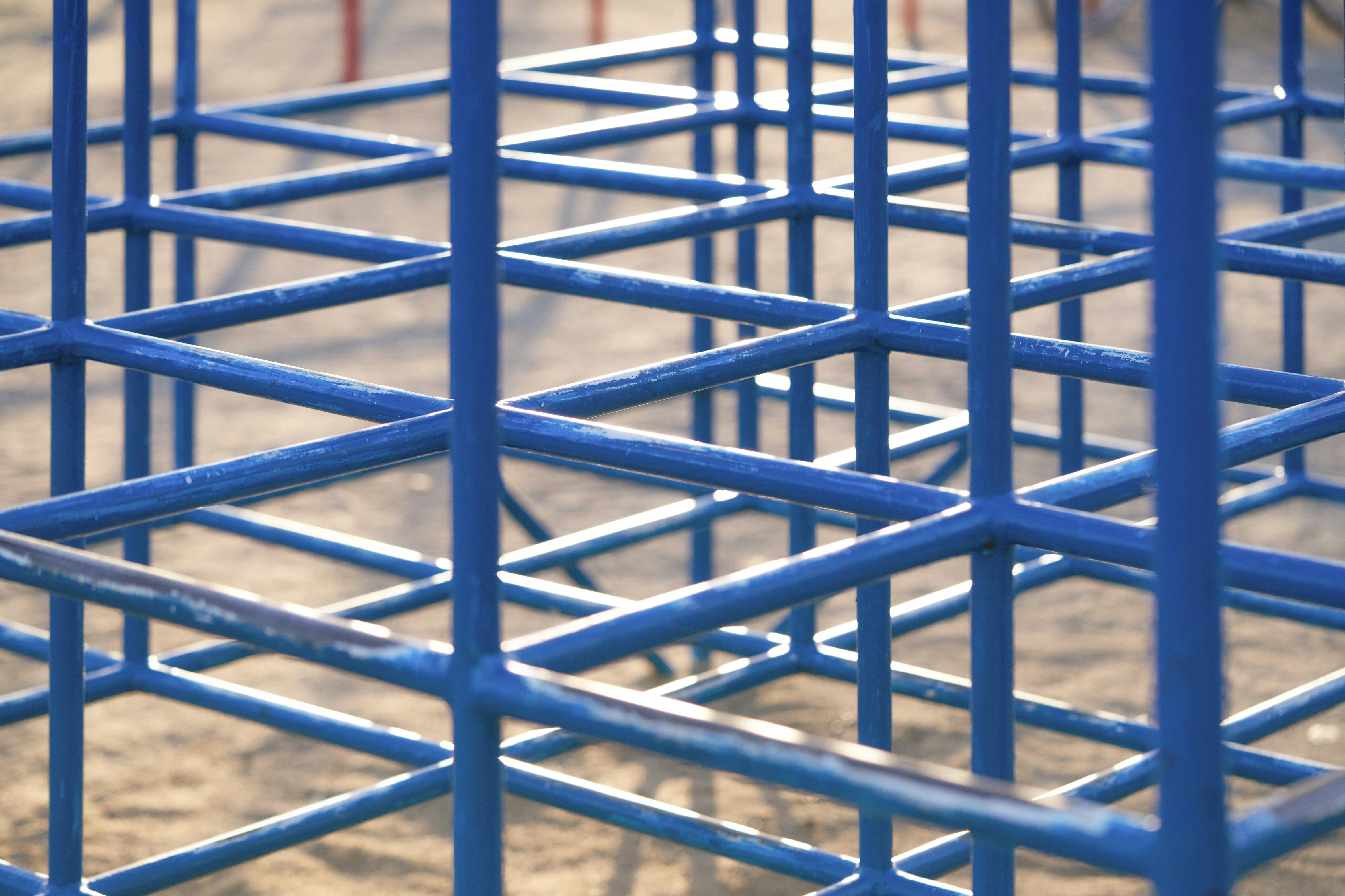 rebar cage with uniform spacing and clear concrete cover around all sides