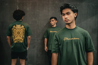 A group of young men standing next to each other