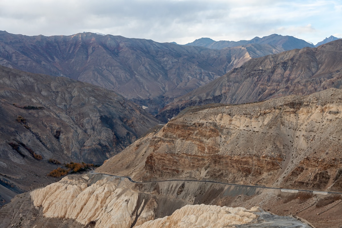 Mountain road in the Indian Himalayas, Indian Highways