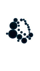 A black and white photo of a spiral of circles