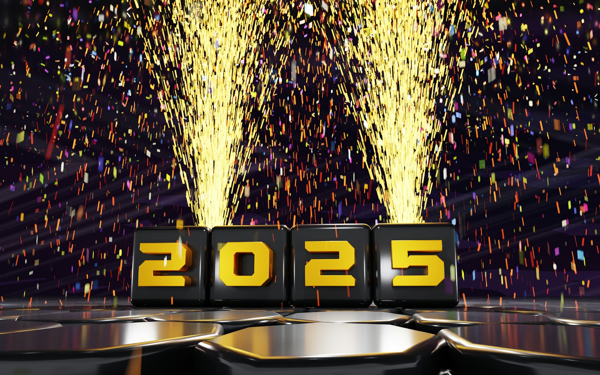 A black and gold podium with a number on it