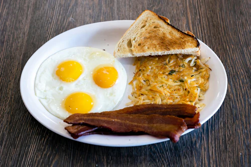 Bacon and Eggs with Toast