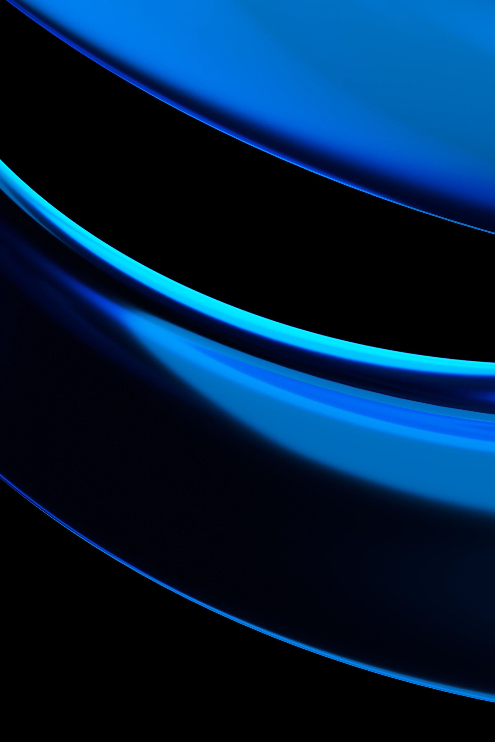 A black and blue background with curved lines