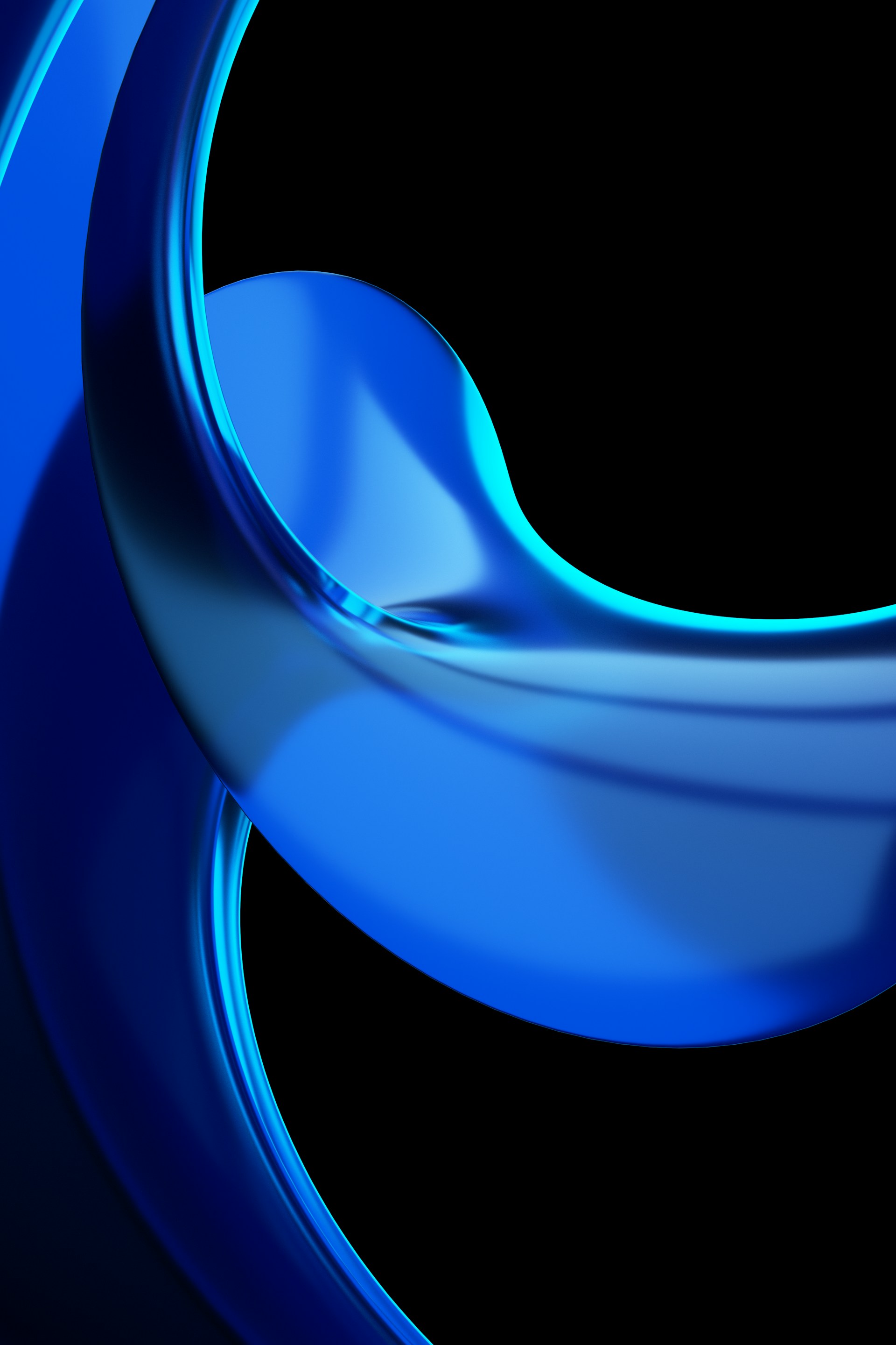 A blue abstract background with curves and curves