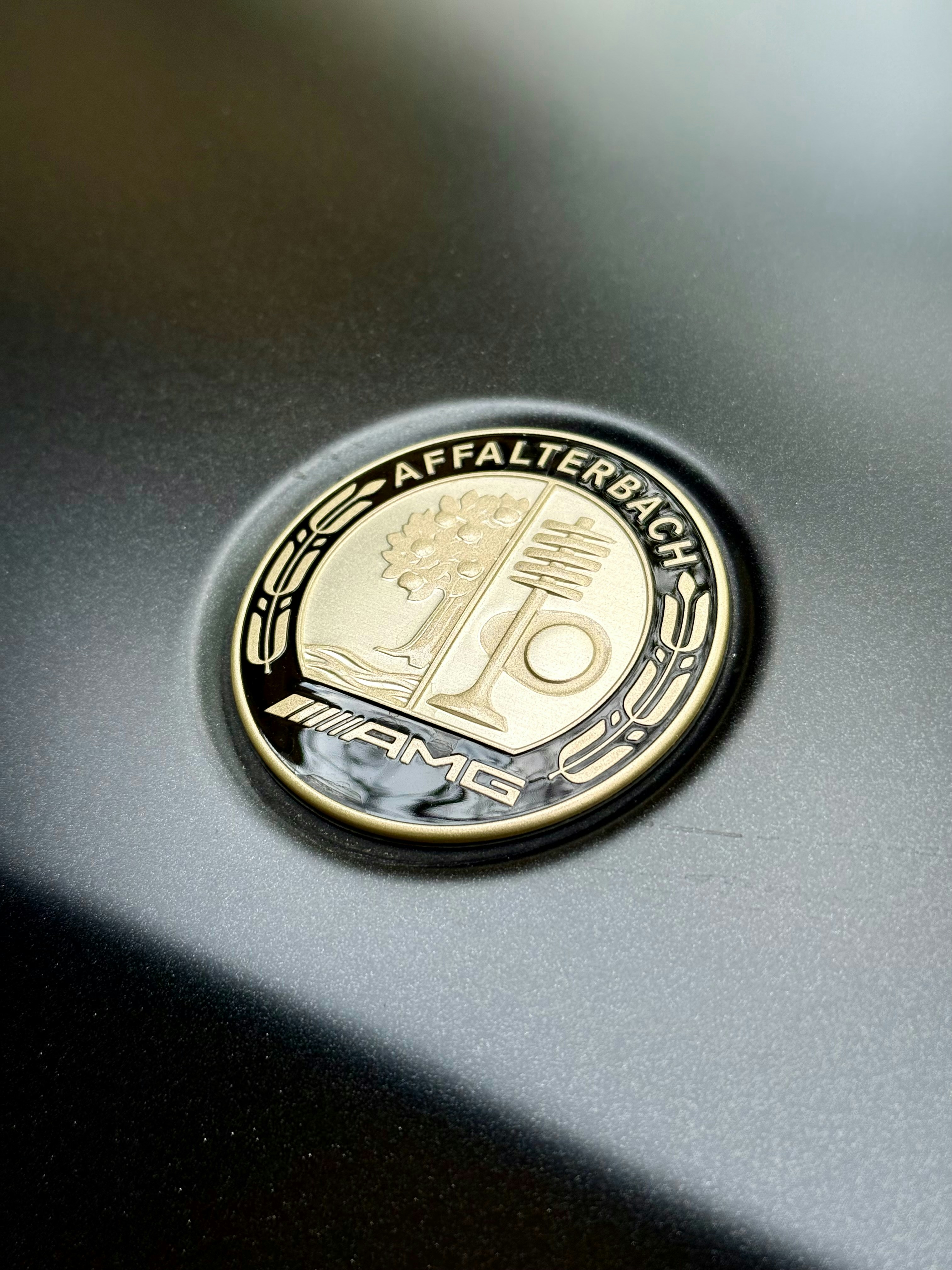 A close up of a coin on a table