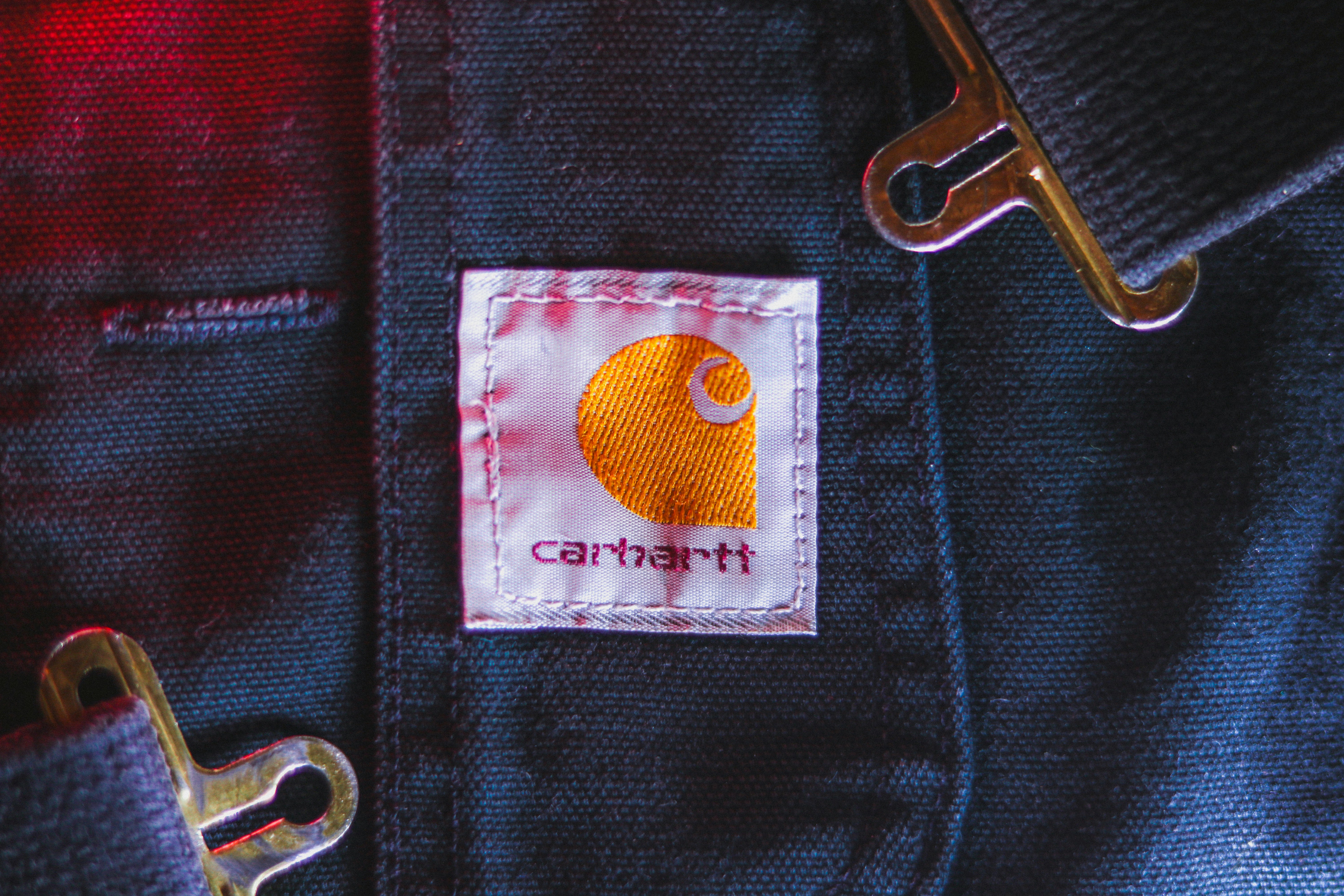 GOTS certification tag on a piece of clothing - ring-spun cotton hoodies