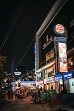 A city street filled with lots of tall buildings