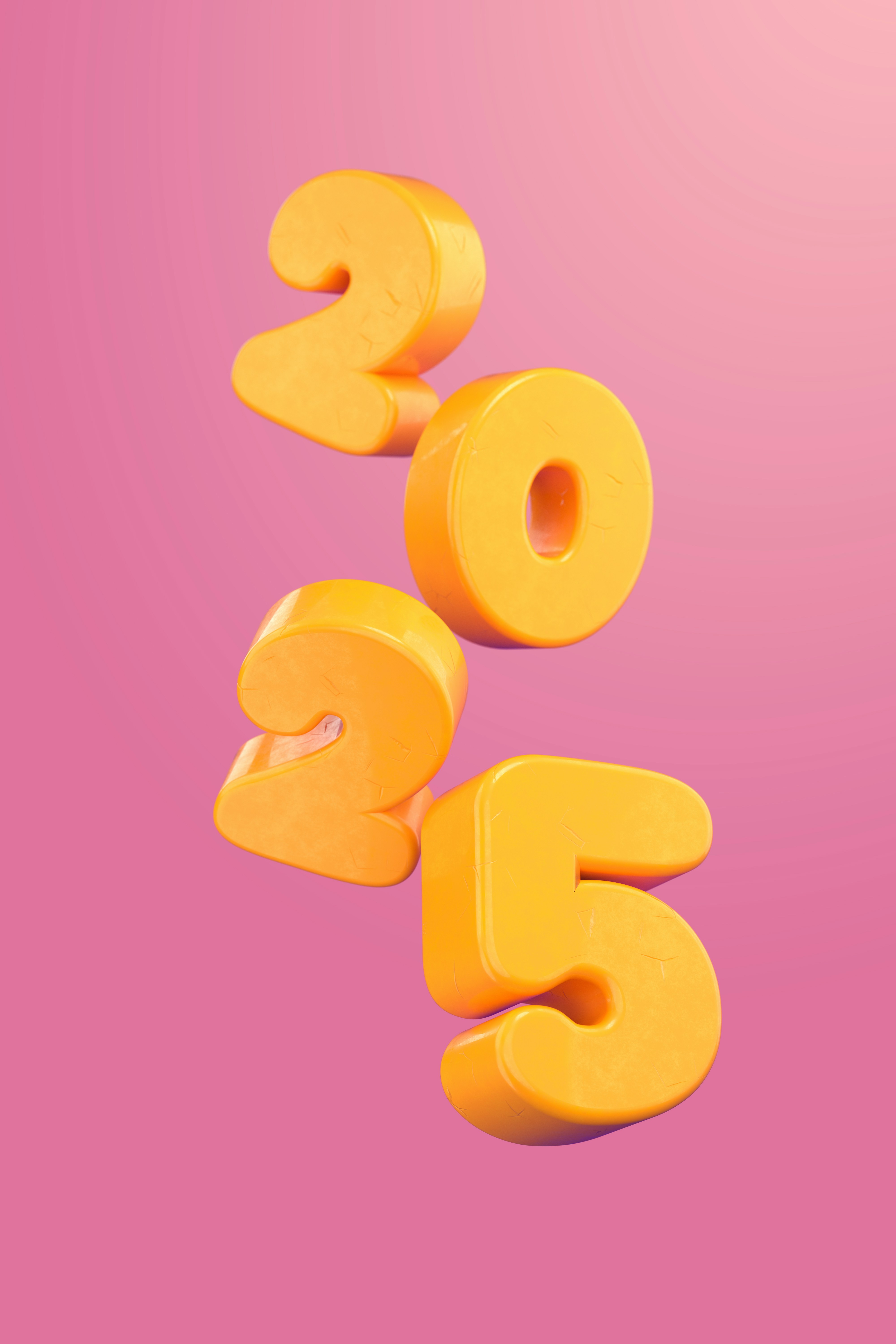 A number of orange numbers on a pink background photo – Free Text Image ...