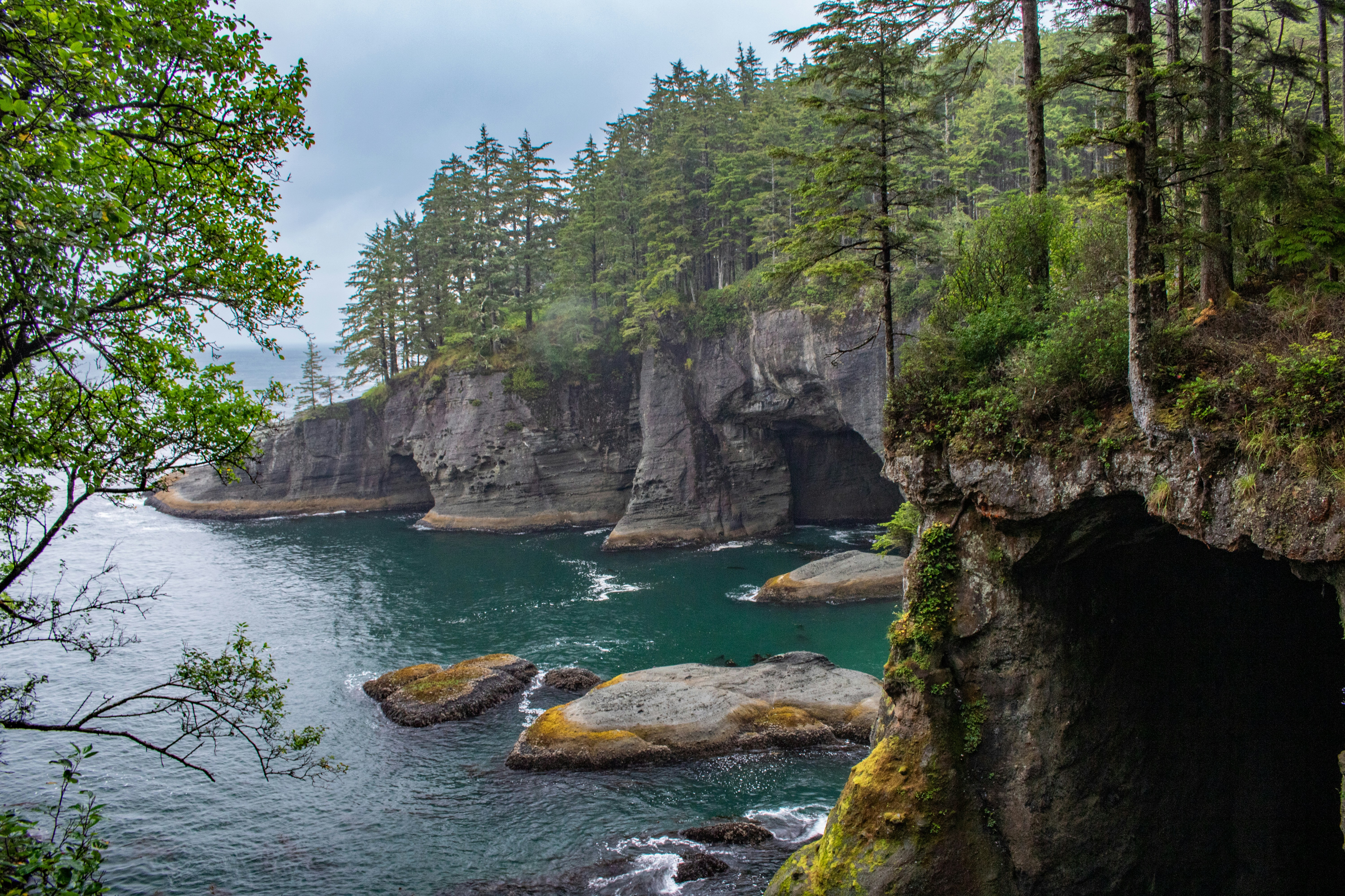 Cape Flattery, located in Olympic National Park, Washington, is the northwesternmost point of the contiguous United States. This dramatic headland offers breathtaking views of rugged sea cliffs, sea caves, and the endless expanse of the Pacific Ocean. Visitors can spot marine wildlife, including sea lions and puffins, and enjoy unparalleled sunsets over the water. The area is part of the Makah Reservation, and its lush forests and coastal beauty make it a haven for photographers, hikers, and nature enthusiasts seeking an unforgettable adventure.
