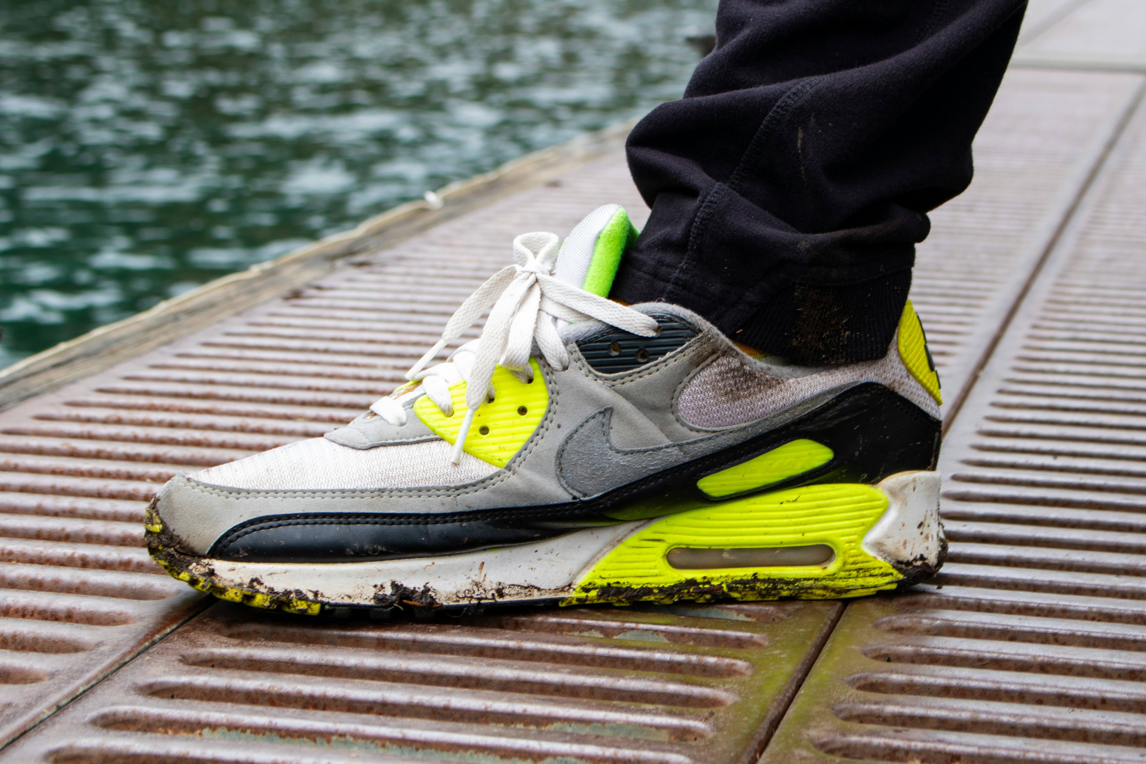A dirty nike shoe