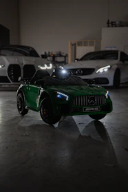 A group of cars parked in a garage