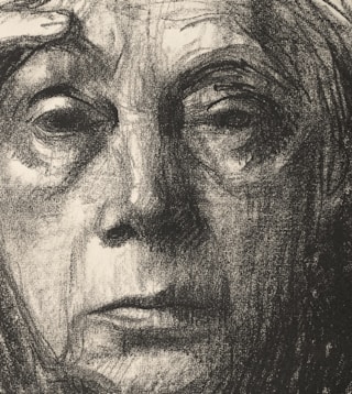 pencil sketch of a face horrible