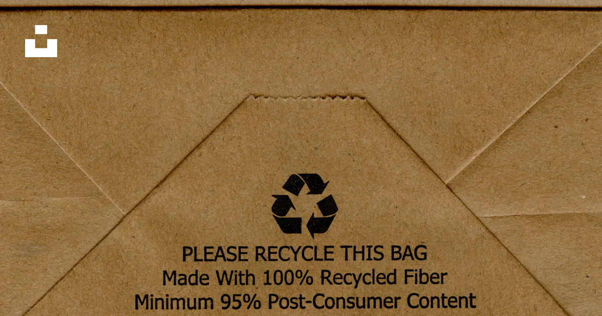 Recycle Envelope A brown envelope with a recyclable logo on it photo – Free Pattern ...