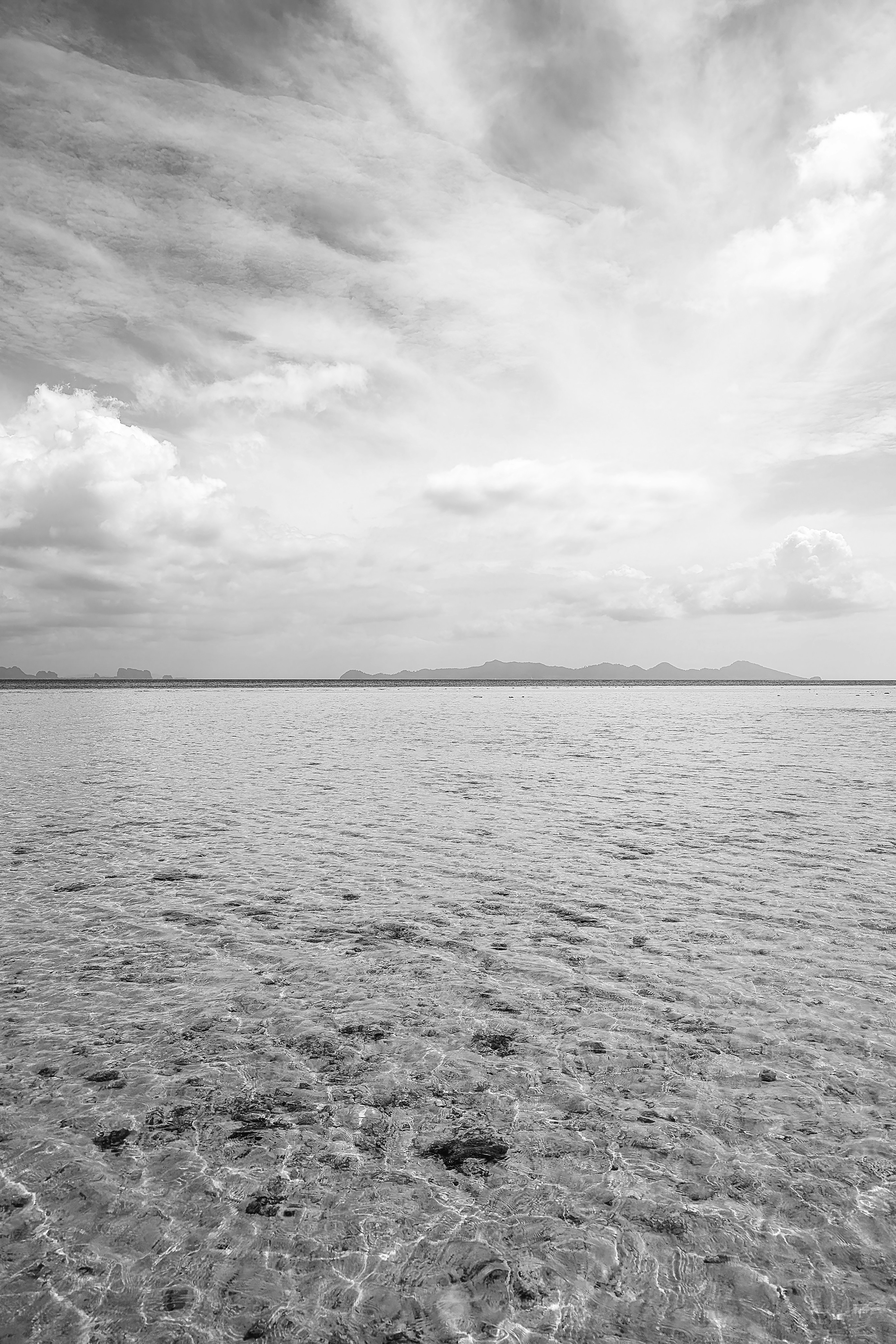 A black and white photo of a body of water photo – Free Sea Image on ...