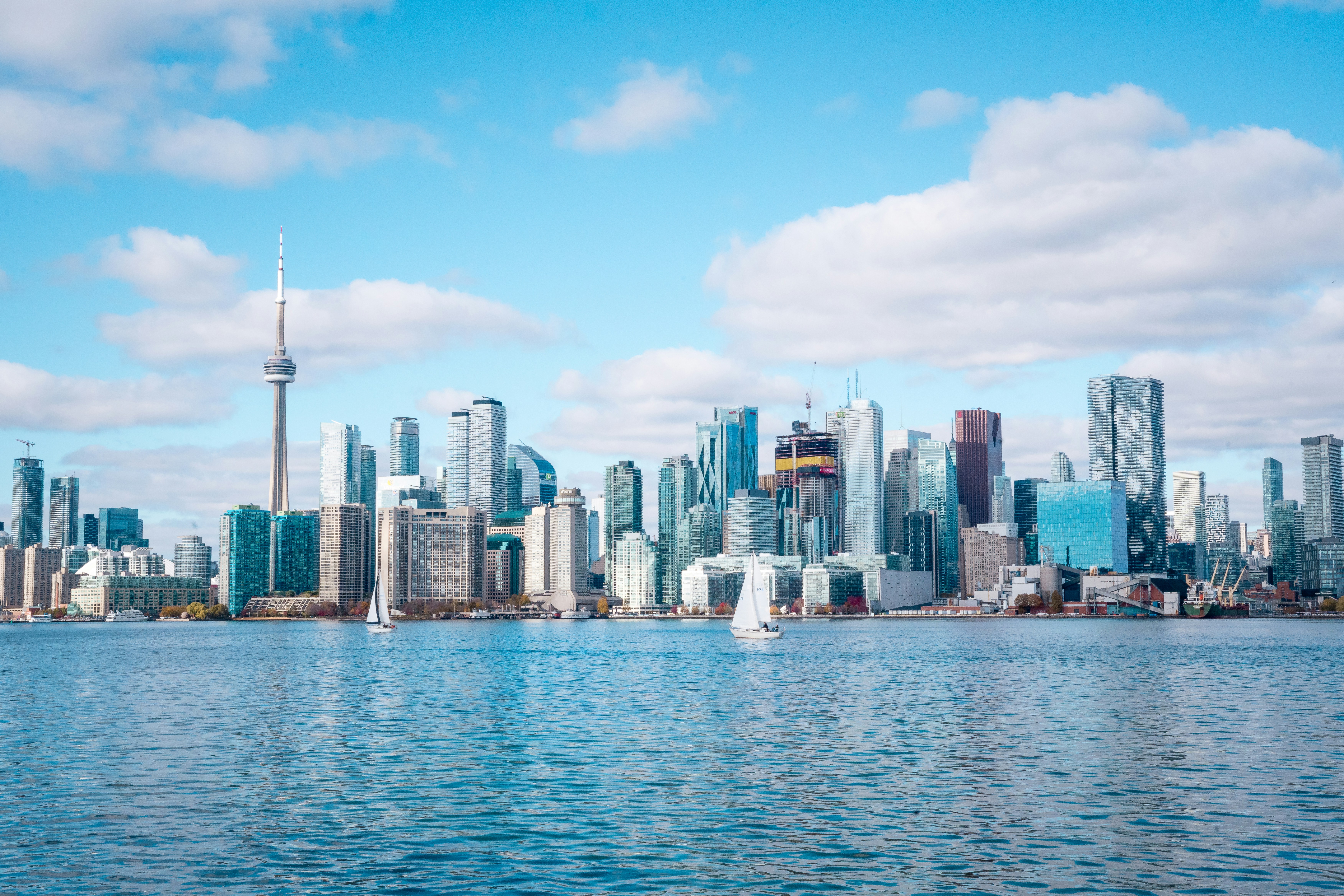 A view of a city from across the water