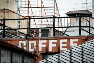 A sign that is on the side of a building