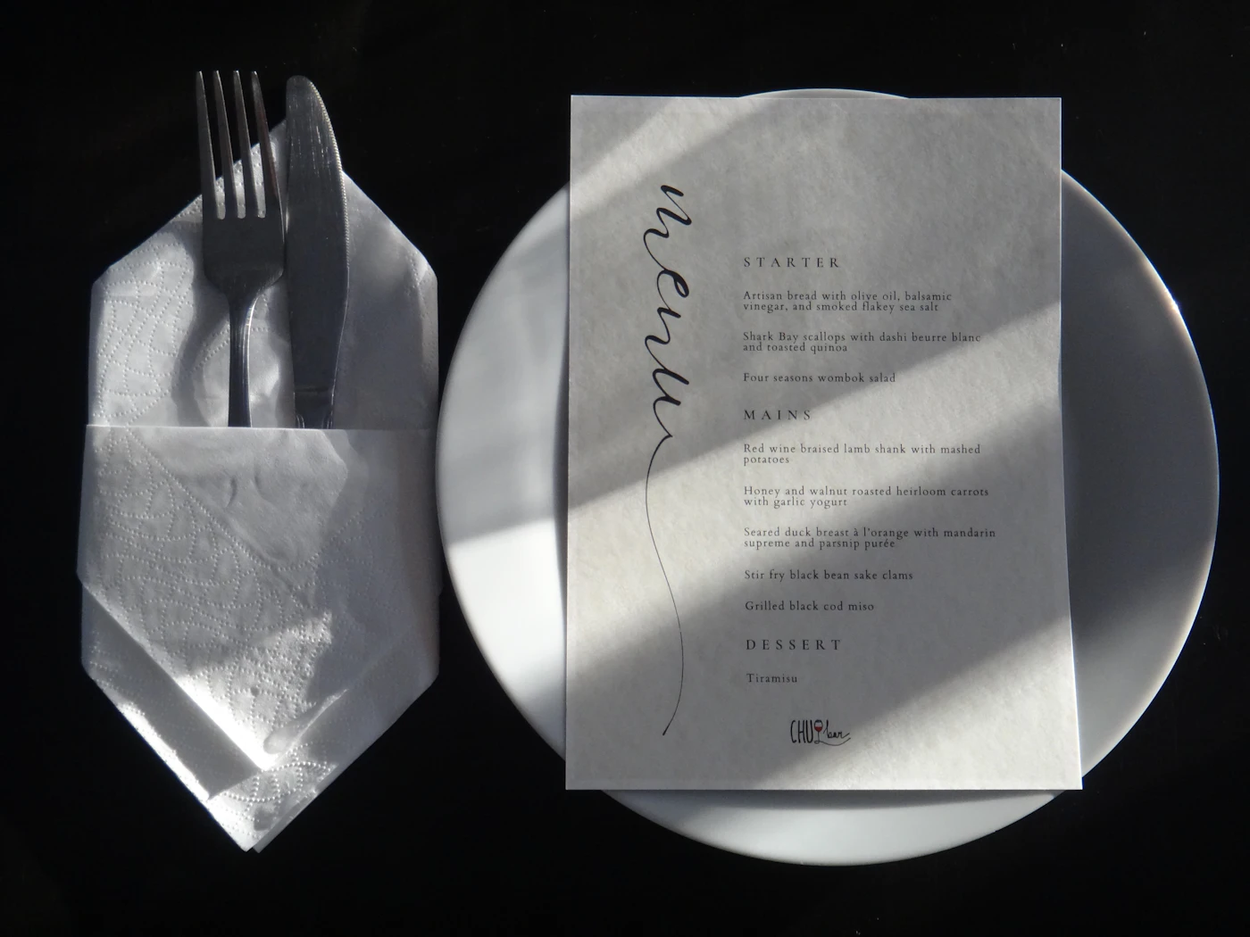 Place-setting detail