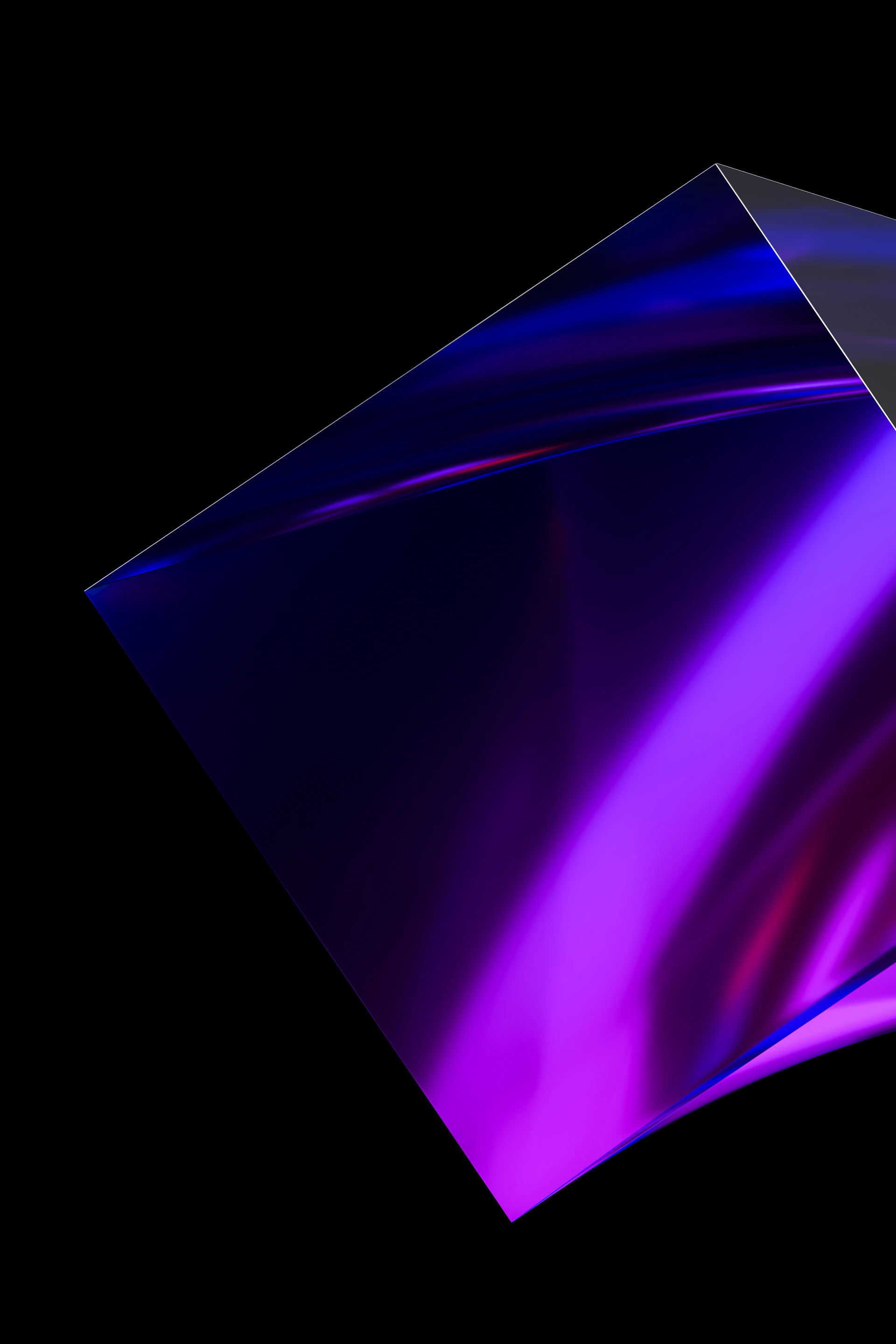 A black background with a purple and blue design