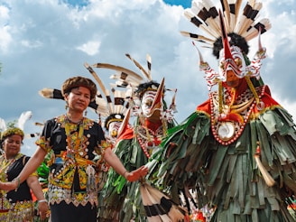 A group of people standing next to each other