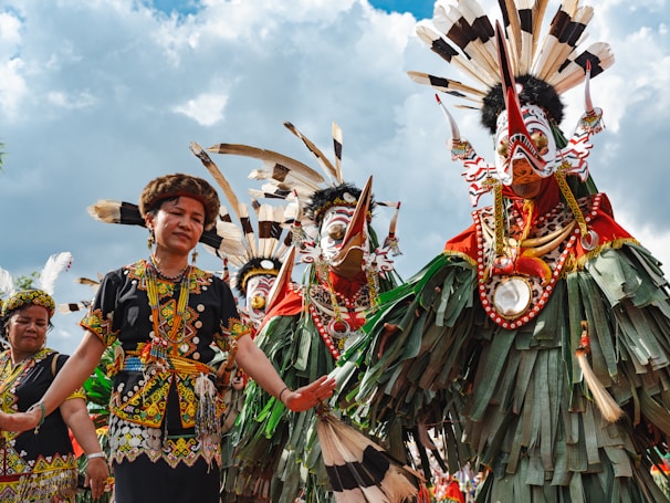 A group of people standing next to each other