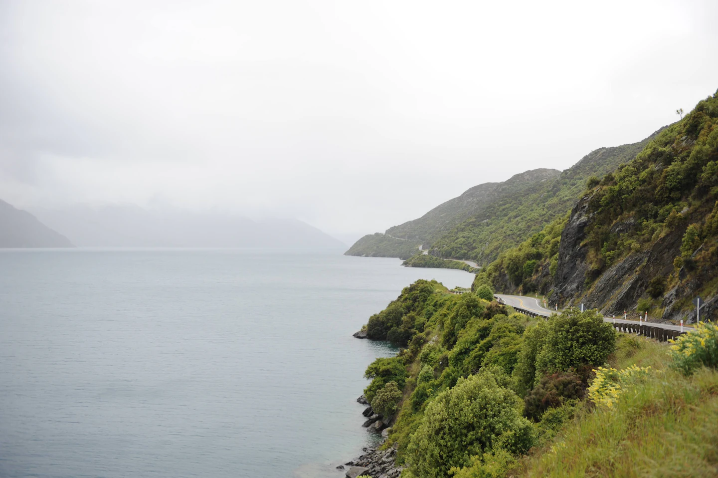 ถนนเลียบทะเลสาบ Wakatipu นิวซีแลนด์