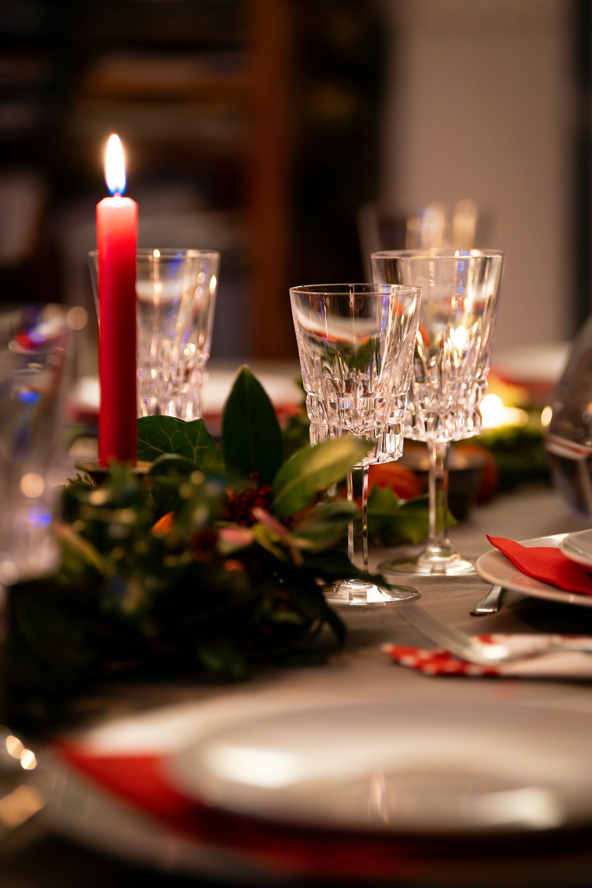 Candlelit intimacy — 24 chairs, one long table, a private garden.