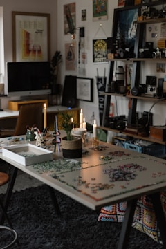 A living room filled with furniture and a TV