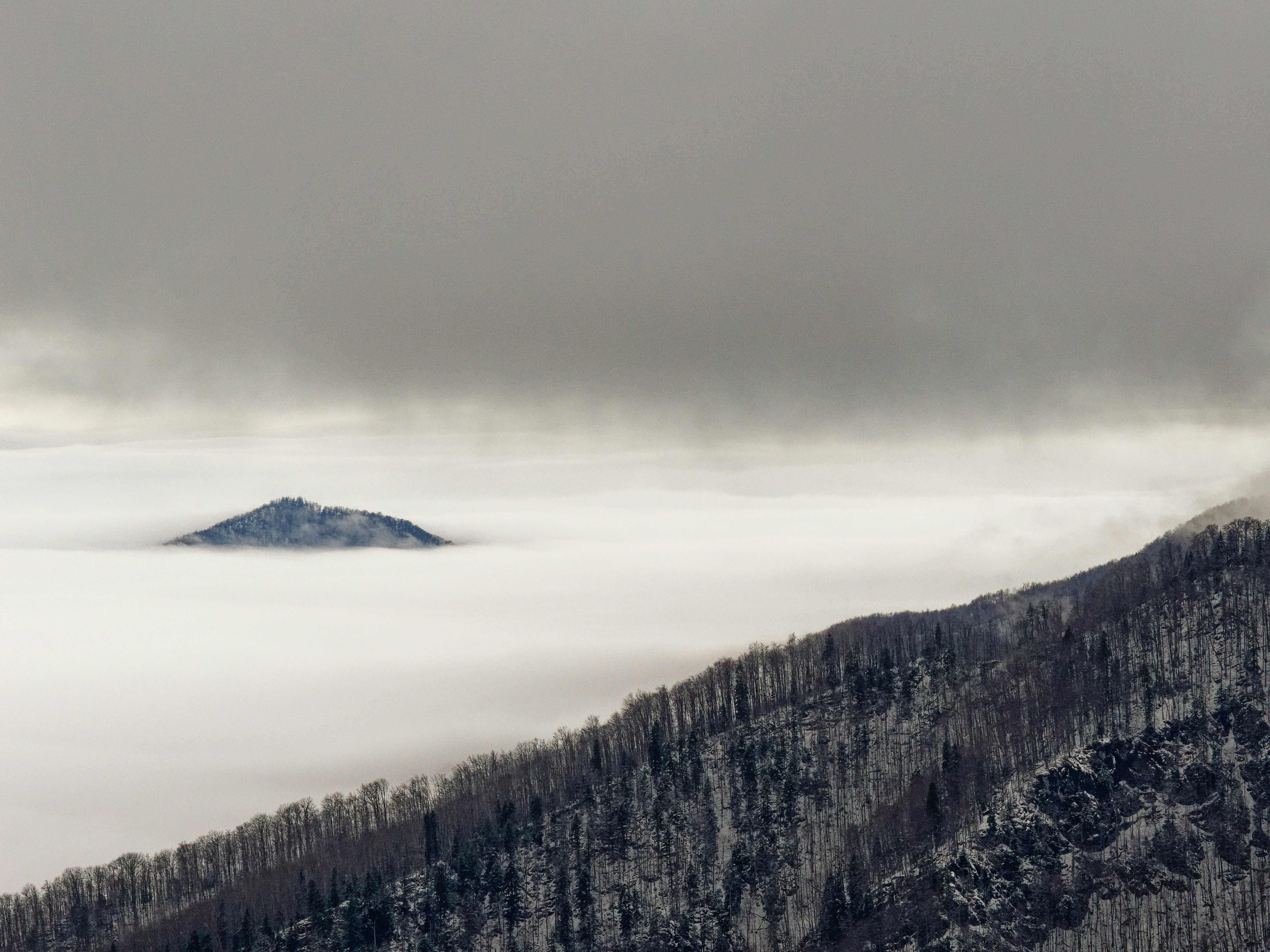 hazy winter inversion over the Salt Lake Valley - indoor air quality testing american fork, ut