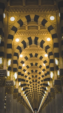 A very large building with a very long ceiling