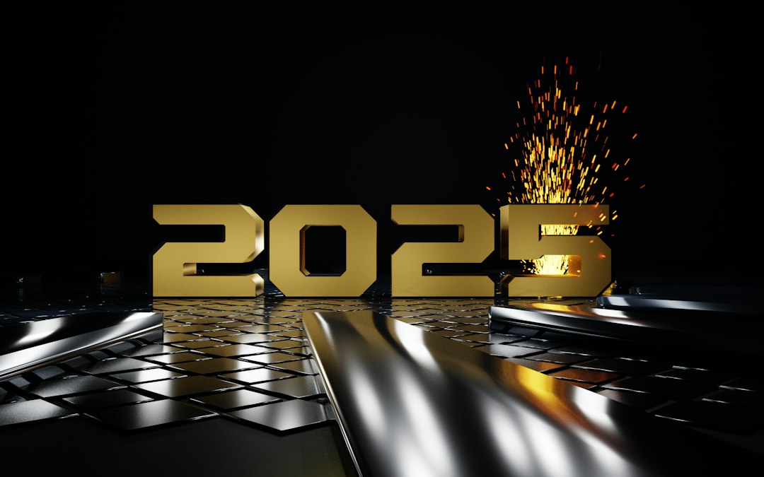 A computer screen with the number 205 on it