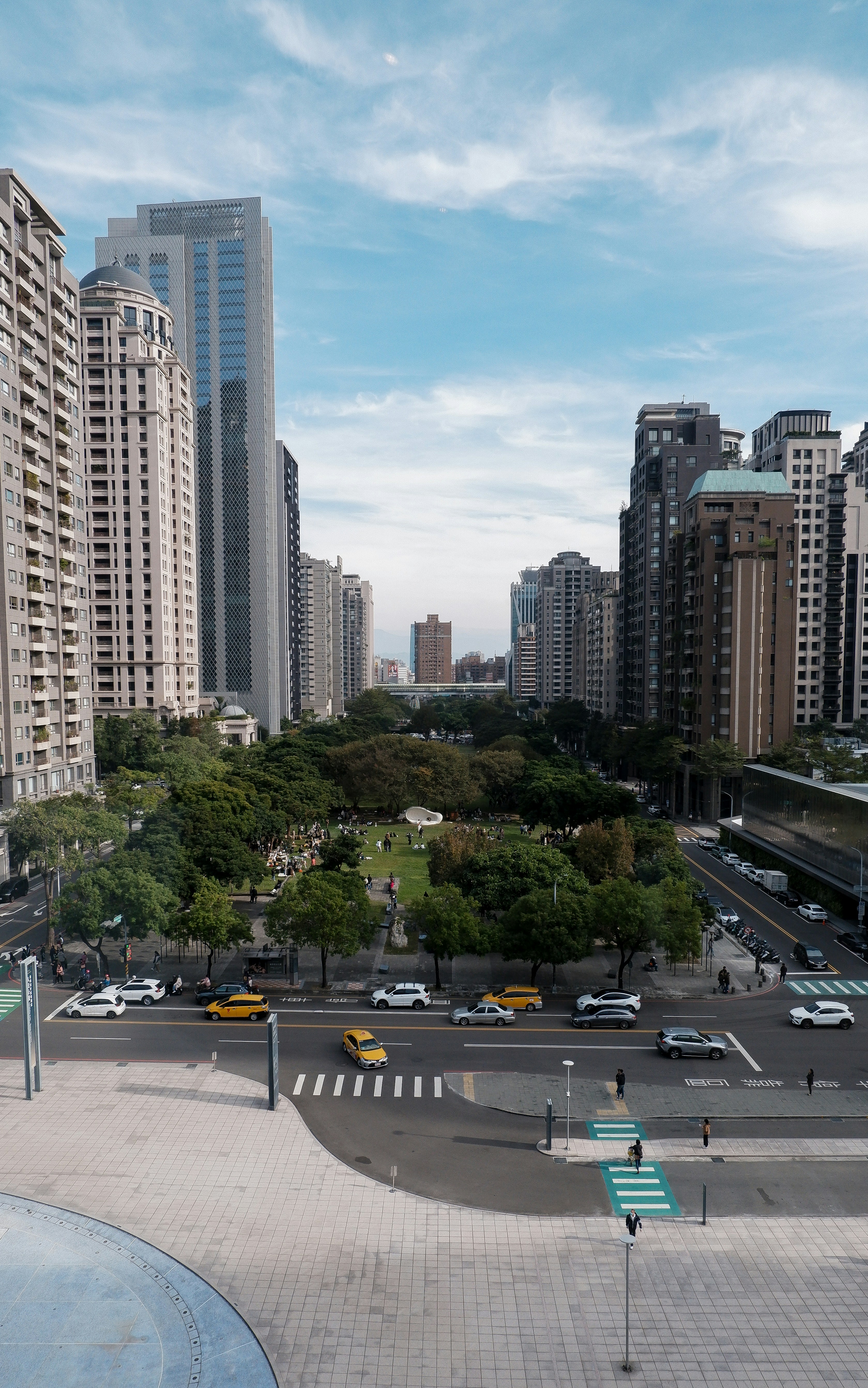 A view of a city with tall buildings photo – Free National taichung ...