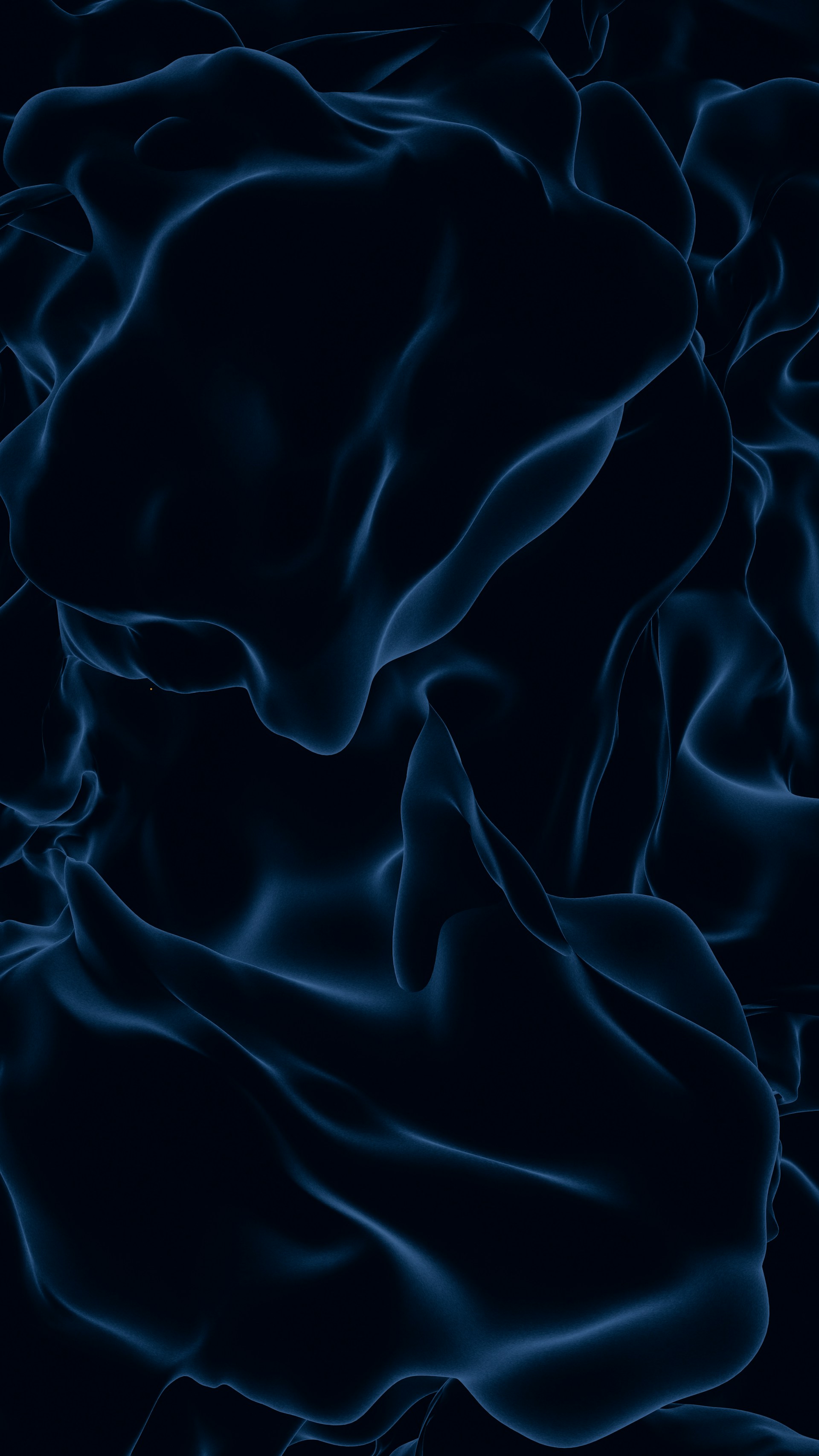 A dark blue background with wavy lines
