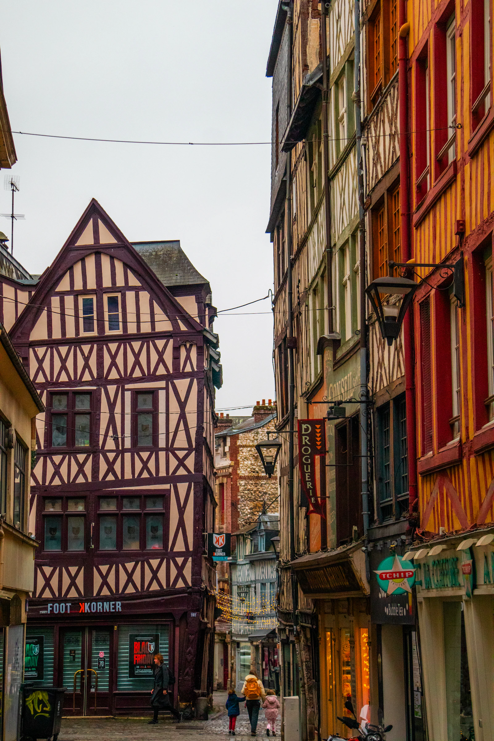 A historic street in Rouen