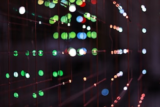 A bunch of lights that are on a wall