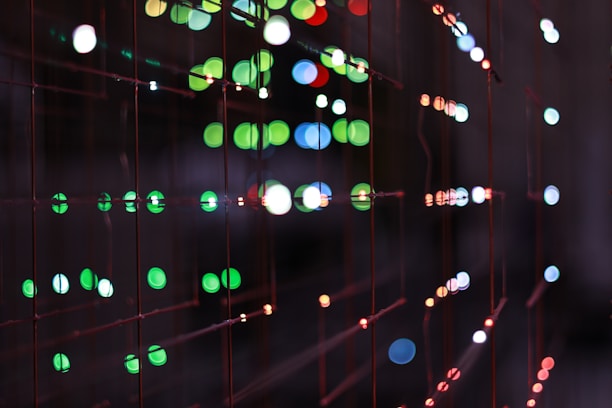 A bunch of lights that are on a wall