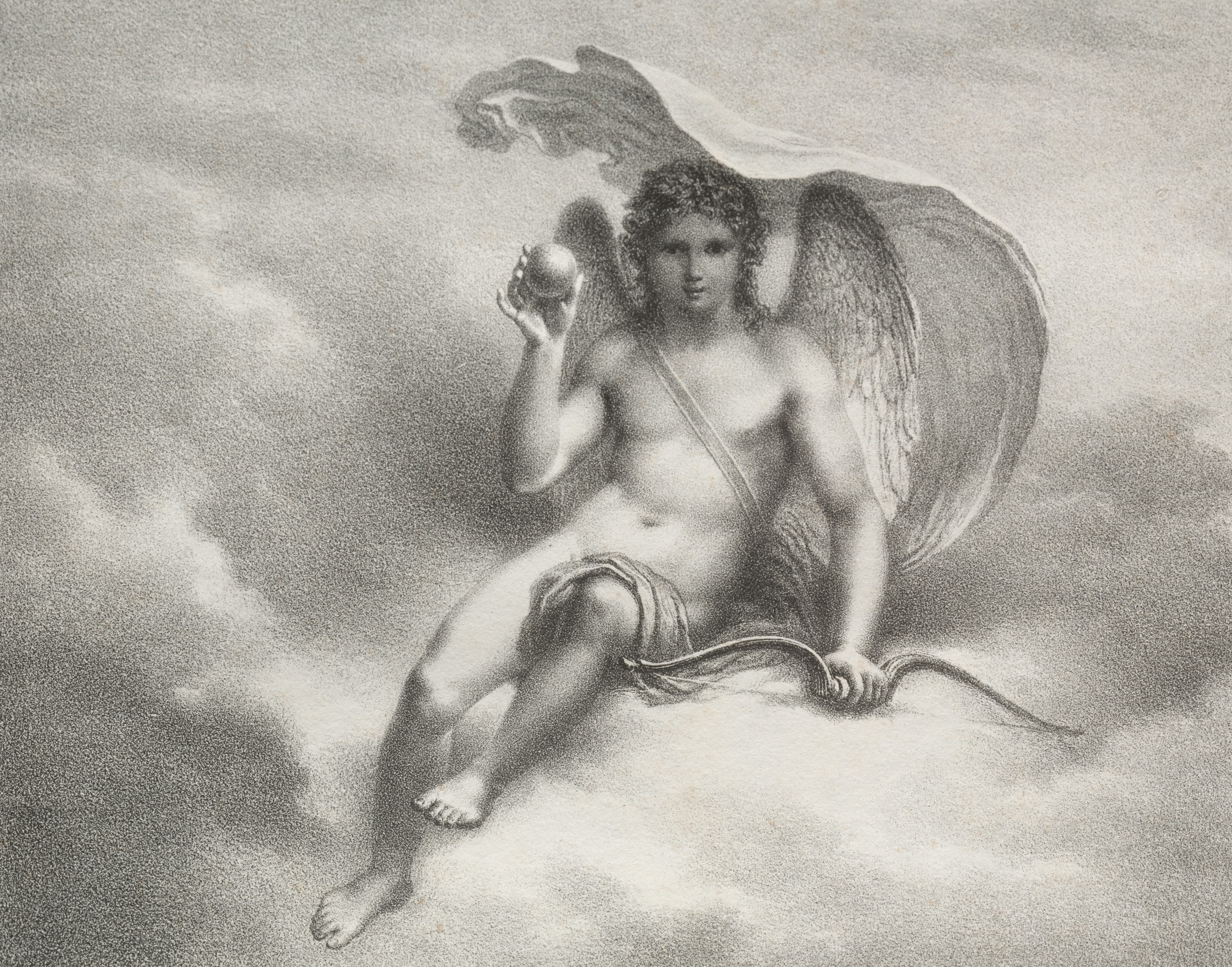 Illustrative depiction of an angel surrounded by the number 1111 and celestial symbols