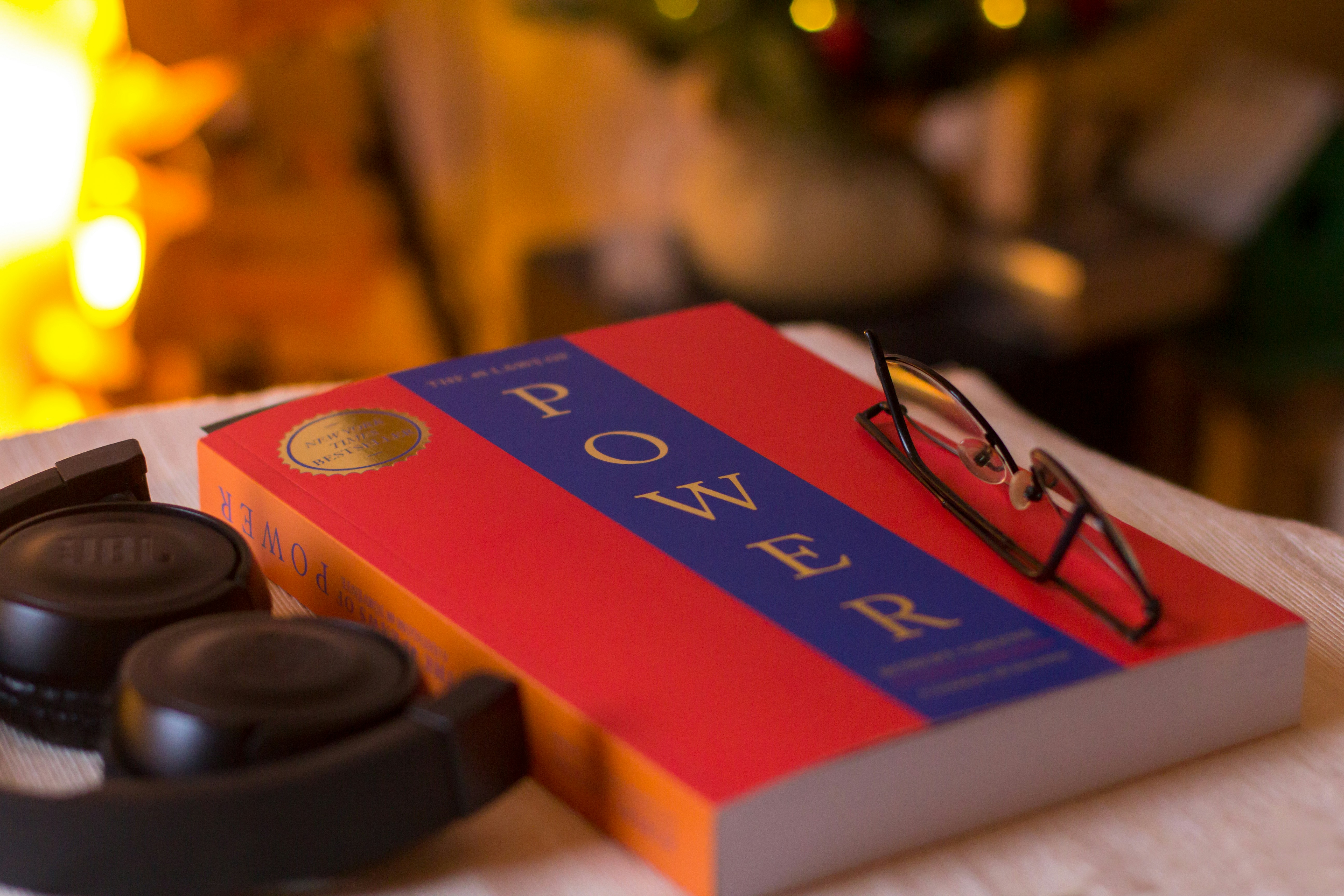 A pair of glasses sitting on top of a book