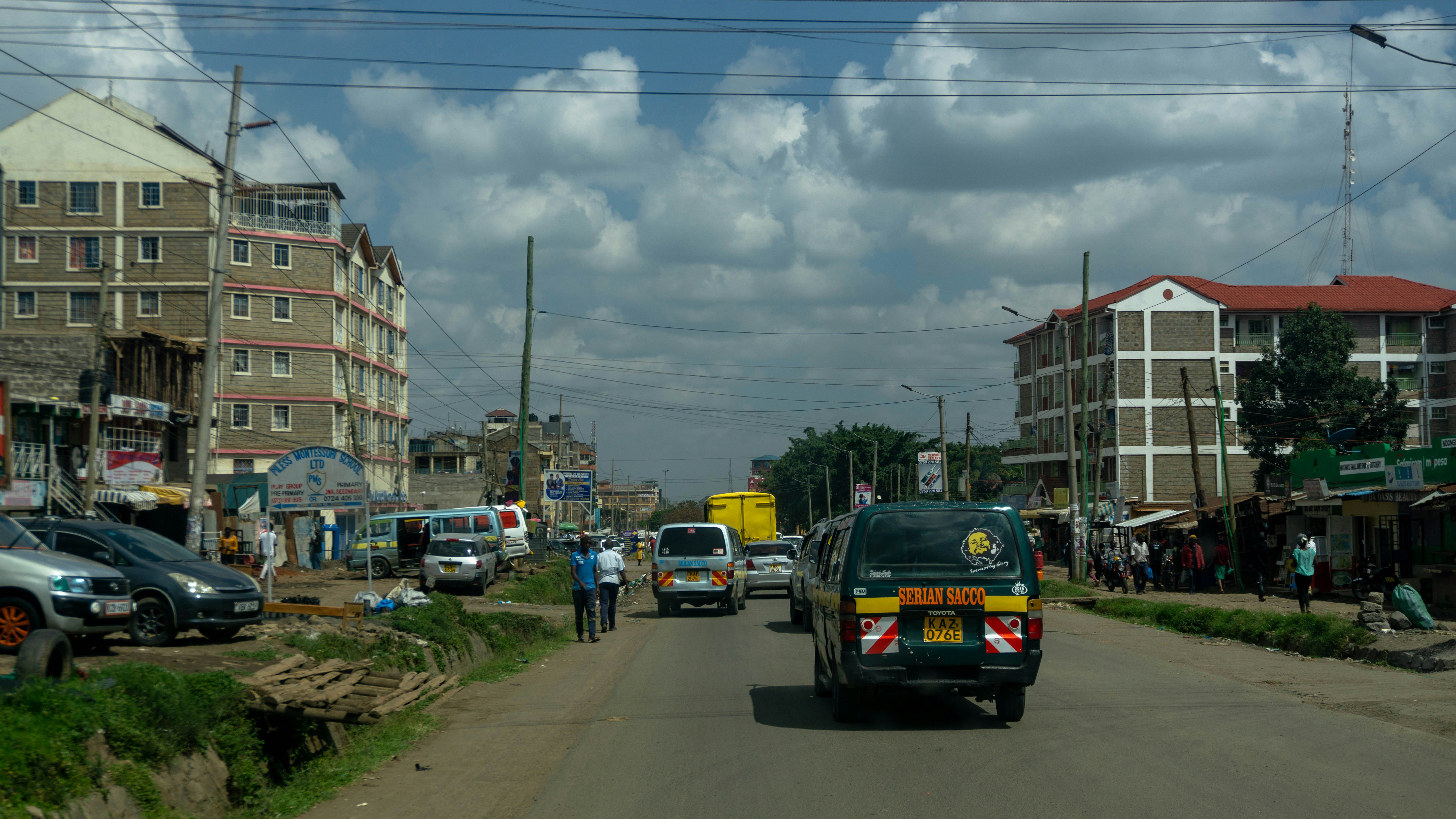 Road in Ongata Rongai, Kenya.