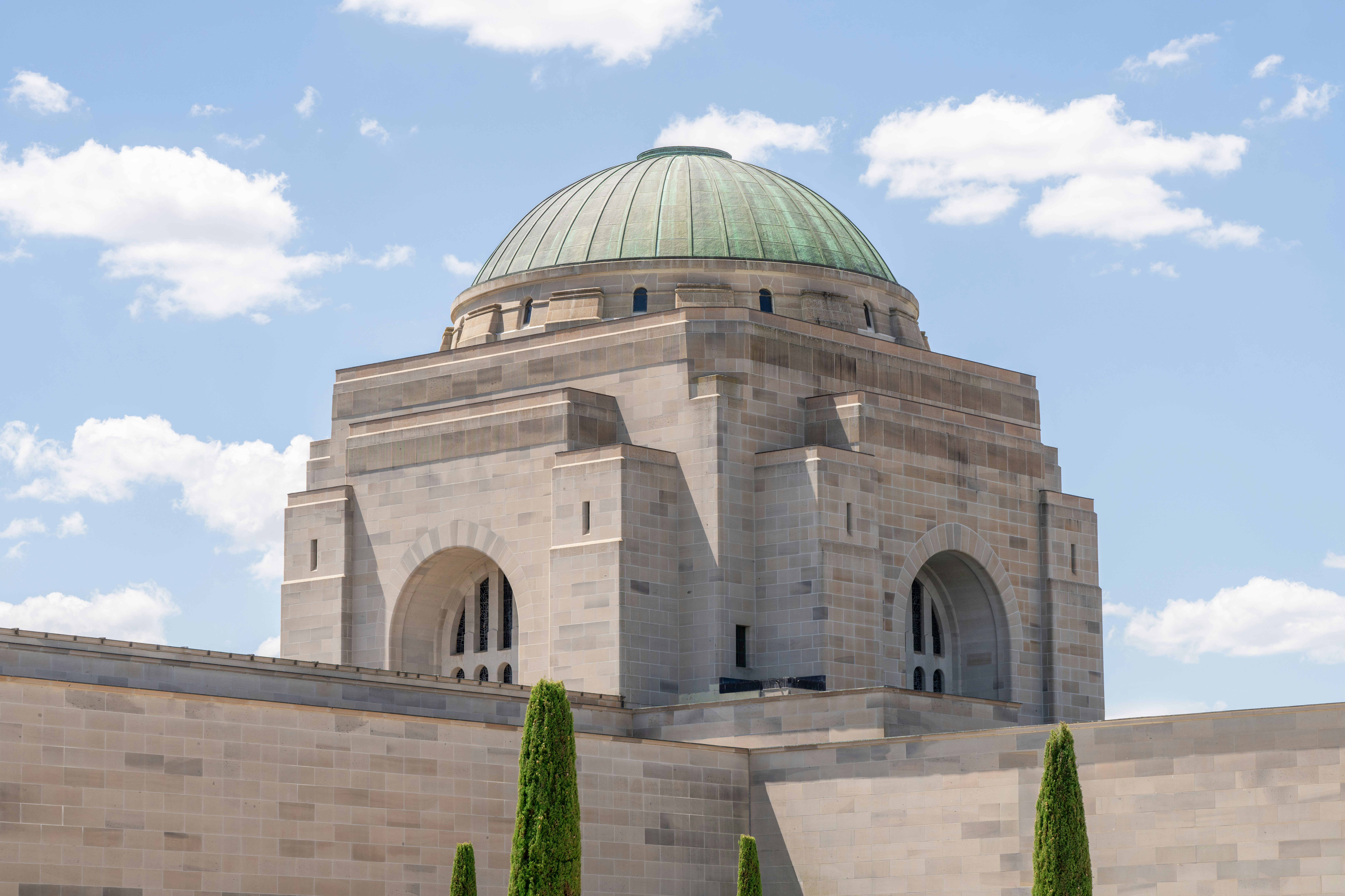 A large building with a dome on top of it