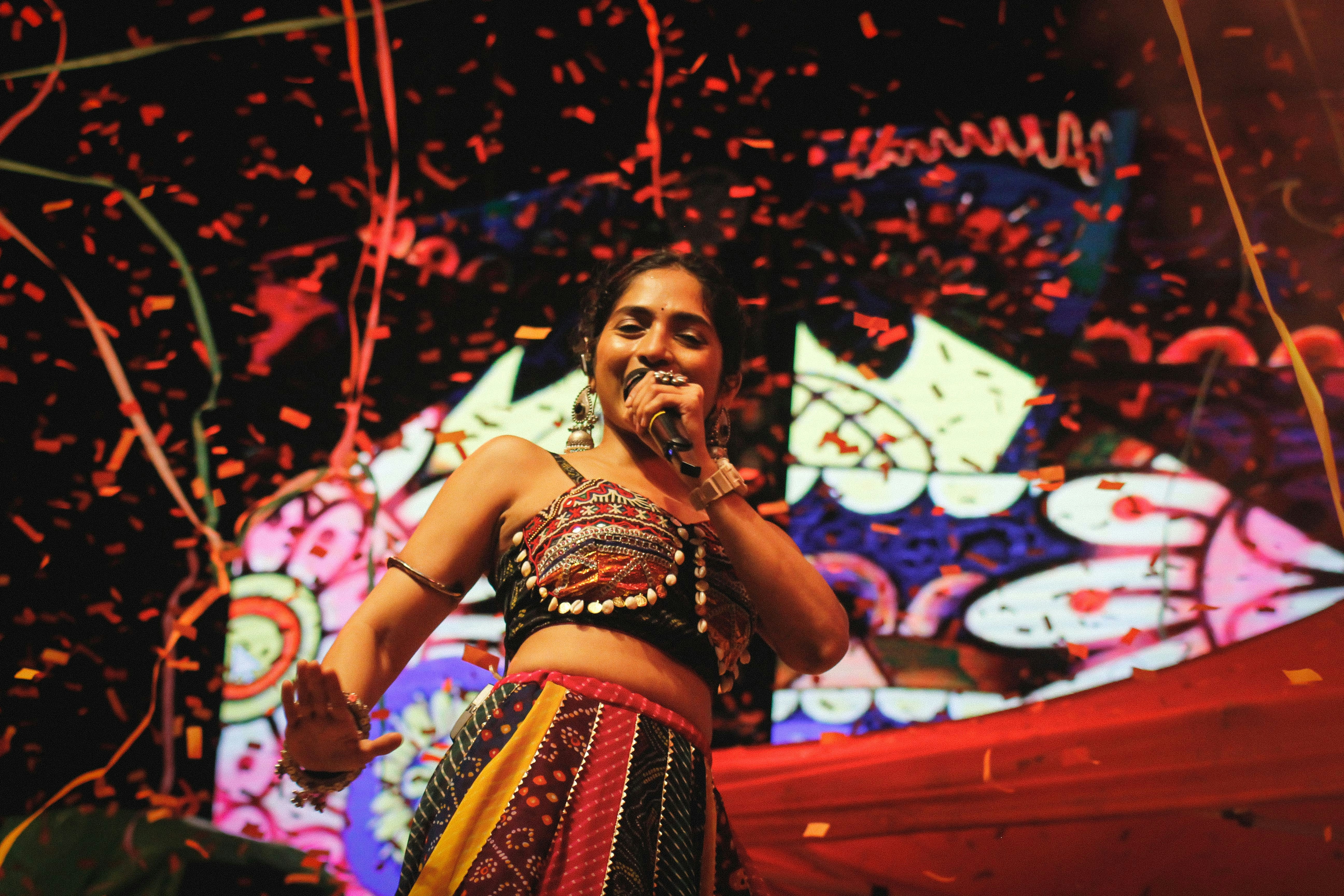 Classical singer performing