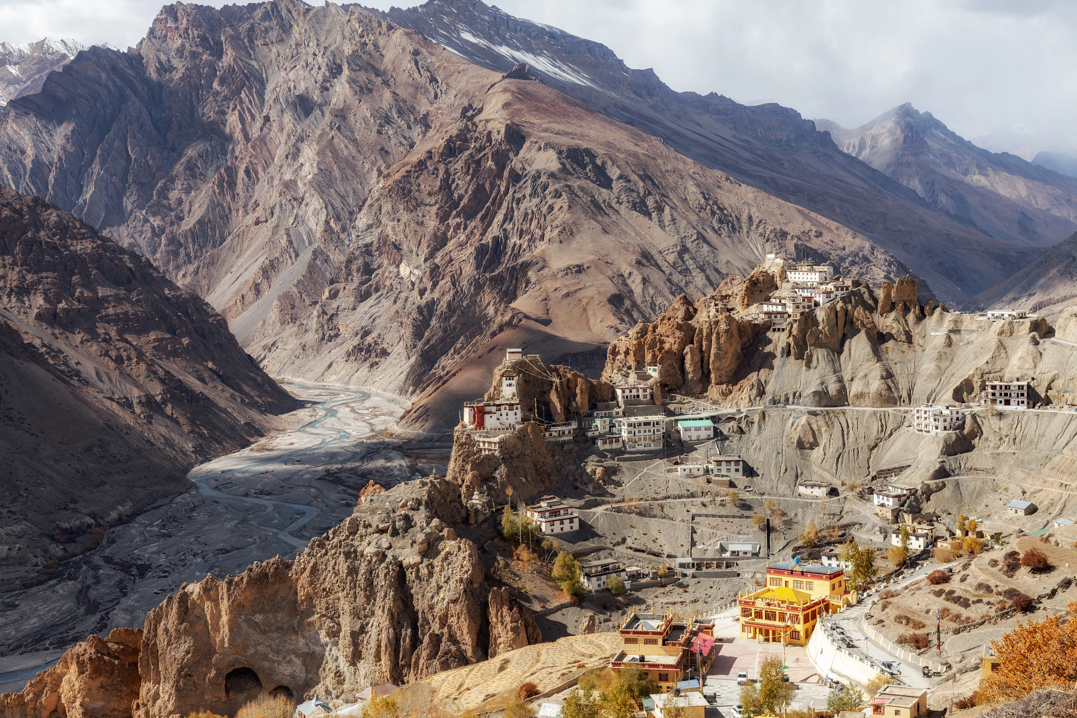 Dhankar Gompa above the confluence of the Spiti and Pin rivers