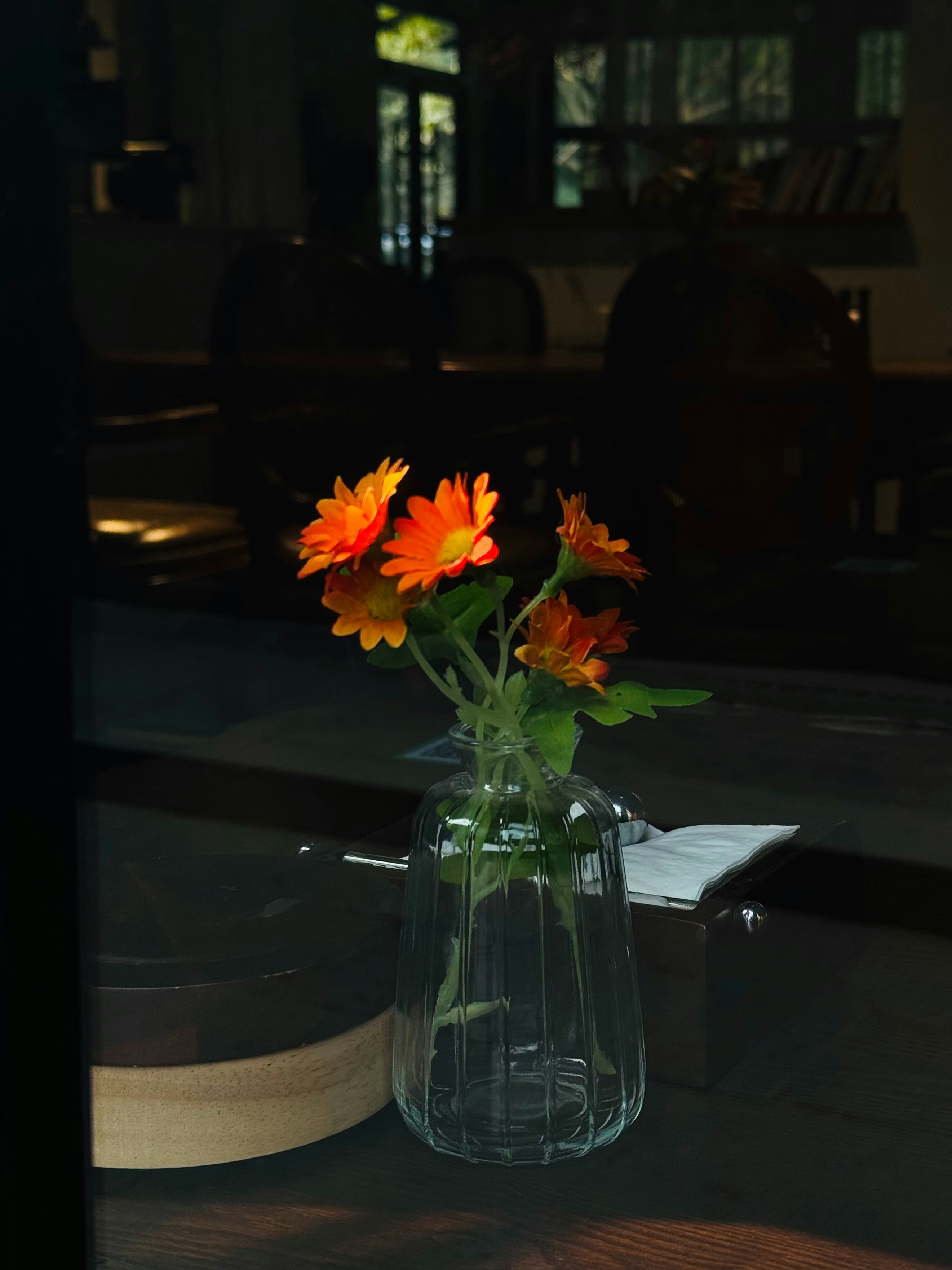 A vase of flowers sitting on a table