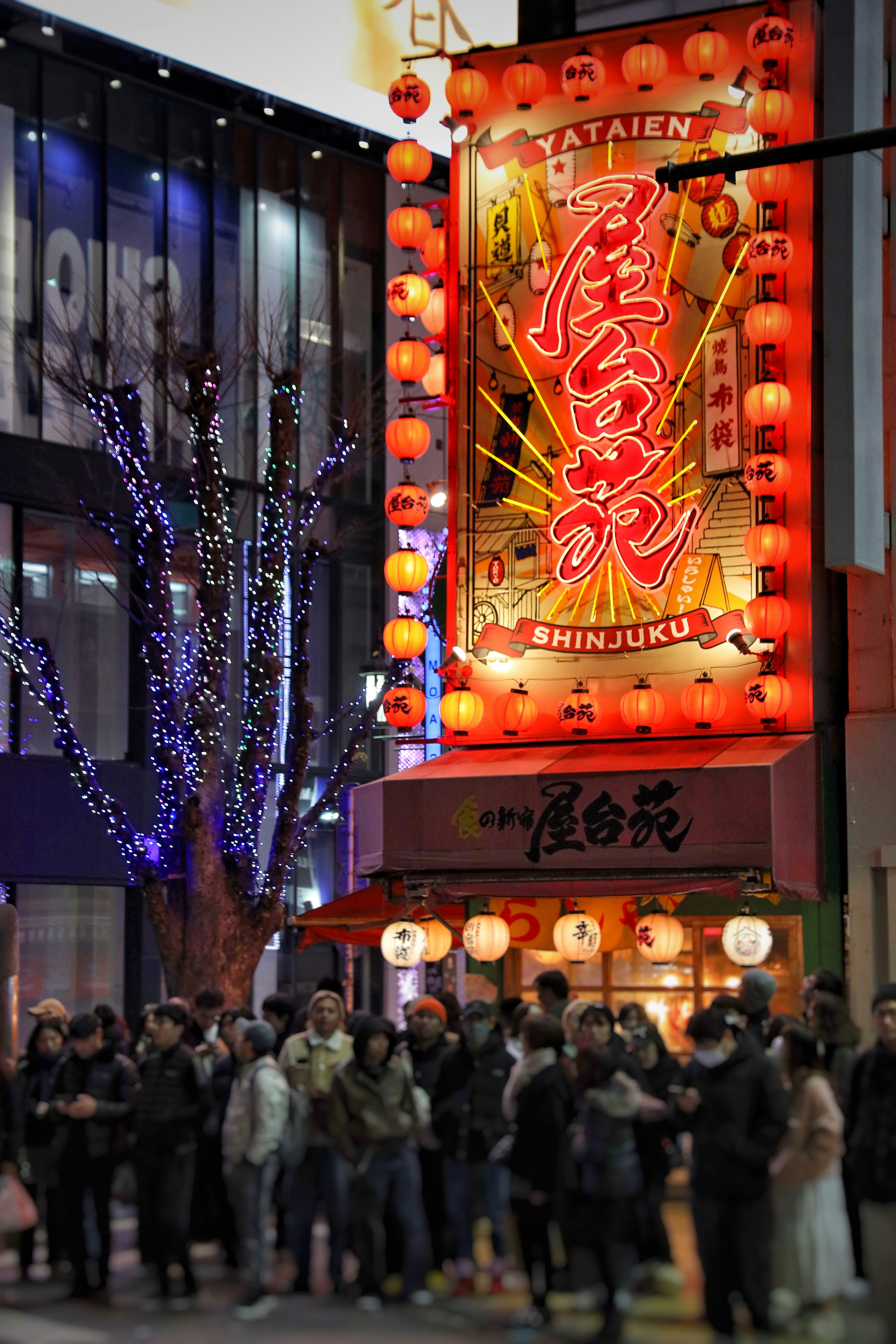 Neon Lights of Tokyo's Urban Core