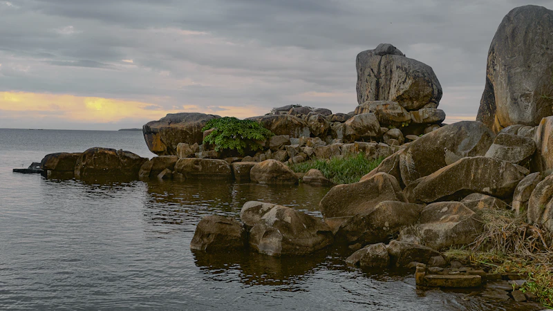 Sunrise over the shores of Lake Victoria at Musoma, Tanzania
