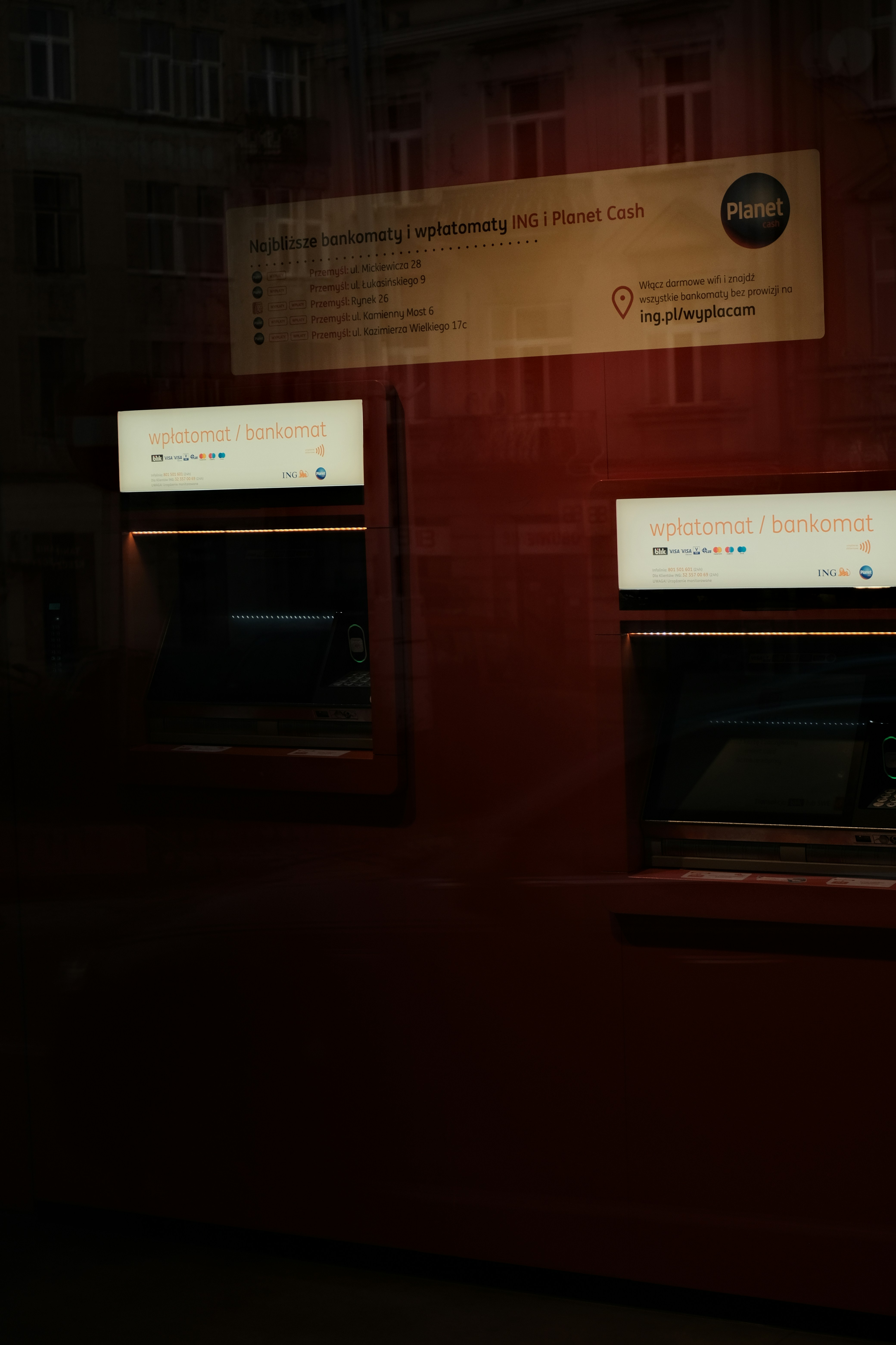 A couple of machines sitting next to each other