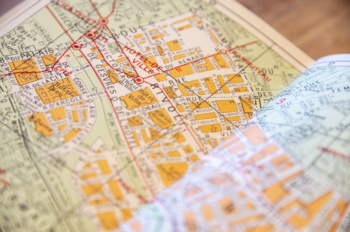 Detailed land map used to support conveyancing and land transfer checks