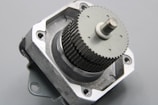 A close up of a motor on a table