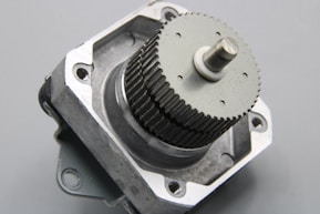 A close up of a motor on a table